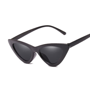 Sexy Vintage Cat Eye Sunglasses Woman Small Black Red Triangle Retro Ladies Sun Glasses Leopard Female Oculos De Sol