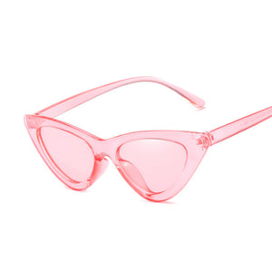 Sexy Vintage Cat Eye Sunglasses Woman Small Black Red Triangle Retro Ladies Sun Glasses Leopard Female Oculos De Sol