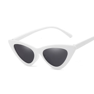 Sexy Vintage Cat Eye Sunglasses Woman Small Black Red Triangle Retro Ladies Sun Glasses Leopard Female Oculos De Sol