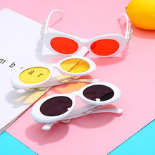 Load image into Gallery viewer, Sexy Women Diamond Oval Sunglasses  Brand Vintage Oval Sun Glasses With Circle Rhinestone Female Eyewear UV400