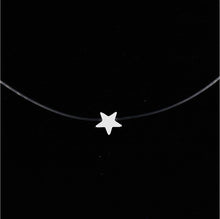 Carica l&#39;immagine nel visualizzatore di Gallery, Fashion Shiny Crystal Necklace Zircon Pendant Transparent Fishing Line Invisible Ladies Necklace Jewelry Clavicle Chain Chocker