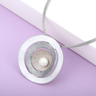 Fashion Silver Big Round Necklaces Pendants Pearl Chocker Necklace For Women Minimalist Jewelry Gifts Birthd Party Gifts 2018