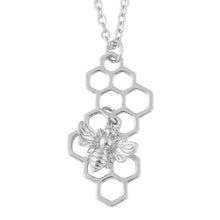 Load image into Gallery viewer, Fashion Silver Gold Necklaces for Women Girl Geometric Honeycomb Bee Animal Pendant Choker Necklace Jewelry Party Prom Gift