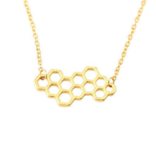 Load image into Gallery viewer, Fashion Silver Gold Necklaces for Women Girl Geometric Honeycomb Bee Animal Pendant Choker Necklace Jewelry Party Prom Gift