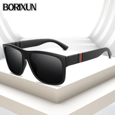 Simple Men Driving Polarized Sunglasses Outdoor Casual Black Sunglasses Anti-ultraviolet UV400 Sunglasses for Adult,Men