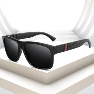Simple Men Driving Polarized Sunglasses Outdoor Casual Black Sunglasses Anti-ultraviolet UV400 Sunglasses for Adult,Men