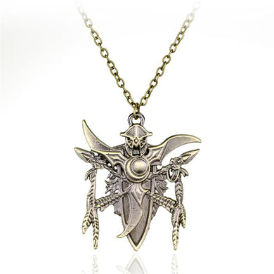 Fashion Sliver Game Jewelry Worlds of War Crafts Game Logo Necklace Worlds of Warcraft Pendants Necklace For Men Friends Gift