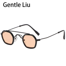 Load image into Gallery viewer, Small Frame Square Sunglasses For Men&#39;s Metal  Brand Designer Sun Glasses Women&#39;s Retro Double Beam Eyewear UV 400