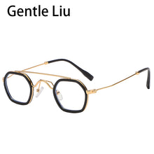 Load image into Gallery viewer, Small Frame Square Sunglasses For Men&#39;s Metal  Brand Designer Sun Glasses Women&#39;s Retro Double Beam Eyewear UV 400