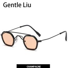 Load image into Gallery viewer, Small Frame Square Sunglasses For Men&#39;s Metal  Brand Designer Sun Glasses Women&#39;s Retro Double Beam Eyewear UV 400