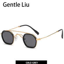 Load image into Gallery viewer, Small Frame Square Sunglasses For Men&#39;s Metal  Brand Designer Sun Glasses Women&#39;s Retro Double Beam Eyewear UV 400