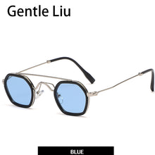 Load image into Gallery viewer, Small Frame Square Sunglasses For Men&#39;s Metal  Brand Designer Sun Glasses Women&#39;s Retro Double Beam Eyewear UV 400
