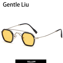 Load image into Gallery viewer, Small Frame Square Sunglasses For Men&#39;s Metal  Brand Designer Sun Glasses Women&#39;s Retro Double Beam Eyewear UV 400