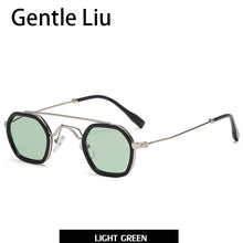 Load image into Gallery viewer, Small Frame Square Sunglasses For Men&#39;s Metal  Brand Designer Sun Glasses Women&#39;s Retro Double Beam Eyewear UV 400