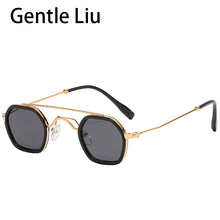 Load image into Gallery viewer, Small Frame Square Sunglasses For Men&#39;s Metal  Brand Designer Sun Glasses Women&#39;s Retro Double Beam Eyewear UV 400