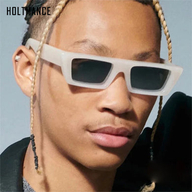 Small Rectangle Jelly Gray Sunglasses Women Shades UV400 Retro Square Leopard Men Sun Glasses oculos de sol