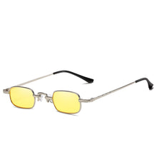 Load image into Gallery viewer, Small Rectangle Sunglasses Metal Frame Vintage Hip Hop spectacles Unisex Brand Goggles Red Yellow Retro Shades Uv400