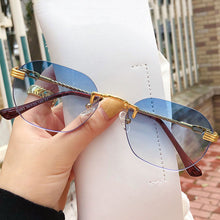 Load image into Gallery viewer, Small Rimless Sunglasses  Brand Designer Women Men Metal Square Sun glasses  UV400 Shades Eyewear