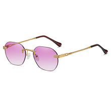 Load image into Gallery viewer, Small Rimless Sunglasses  Brand Designer Women Men Metal Square Sun glasses  UV400 Shades Eyewear