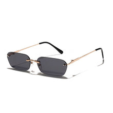 Load image into Gallery viewer, Small Rimless Sunglasses Women 2023 Rectangle Steampunk Sun Glasses Vintage Square Glasses Men Eyewear UV400 Oculos