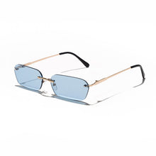 Load image into Gallery viewer, Small Rimless Sunglasses Women 2023 Rectangle Steampunk Sun Glasses Vintage Square Glasses Men Eyewear UV400 Oculos