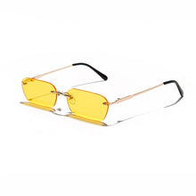Load image into Gallery viewer, Small Rimless Sunglasses Women 2023 Rectangle Steampunk Sun Glasses Vintage Square Glasses Men Eyewear UV400 Oculos
