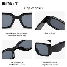 Load image into Gallery viewer, Small Square Frame Women Sunglasses Vintage Band Design Irregular Shade Eyewear Anti-Reflective Lentes Sunglass for Men