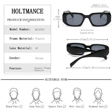 Load image into Gallery viewer, Small Square Frame Women Sunglasses Vintage Band Design Irregular Shade Eyewear Anti-Reflective Lentes Sunglass for Men