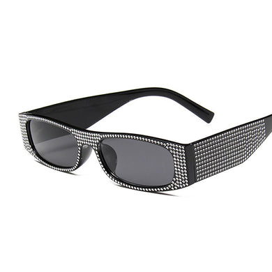 Small Square Sunglasses Women Imitation Diamond Sun Glasses Female Trending Brand Designer Party Oculos De Sol Feminino