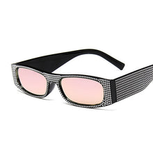 Load image into Gallery viewer, Small Square Sunglasses Women Imitation Diamond Sun Glasses Female Trending Brand Designer Party Oculos De Sol Feminino