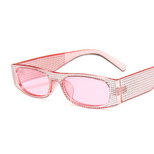 Load image into Gallery viewer, Small Square Sunglasses Women Imitation Diamond Sun Glasses Female Trending Brand Designer Party Oculos De Sol Feminino