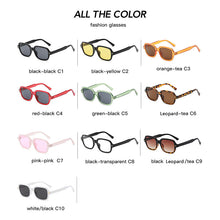 Load image into Gallery viewer, Small Square Sunglasses Women Men  Brand Designer Vintage Sunglass Female Male Black Yellow Sun Glasses UV400