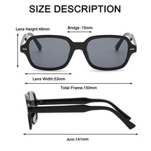 Load image into Gallery viewer, Small Square Sunglasses Women Men  Brand Designer Vintage Sunglass Female Male Black Yellow Sun Glasses UV400