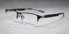 Load image into Gallery viewer, Spring Hinges Half Rimless Eyeglass Frames Rx able lightweight Myopia Glasses