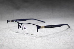 Spring Hinges Half Rimless Eyeglass Frames Rx able lightweight Myopia Glasses