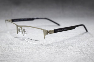 Spring Hinges Half Rimless Eyeglass Frames Rx able lightweight Myopia Glasses