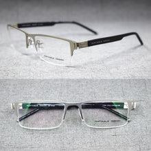 Load image into Gallery viewer, Spring Hinges Half Rimless Eyeglass Frames Rx able lightweight Myopia Glasses