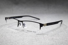 Load image into Gallery viewer, Spring Hinges Half Rimless Eyeglass Frames Rx able lightweight Myopia Glasses