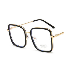 Load image into Gallery viewer, Square Anti Blue Light Glasses Women Metal Frame Glasses One Piece Transparent Eyeglasses Computer BlueLight Eyewear