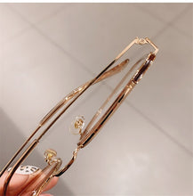 Load image into Gallery viewer, Square Anti-blue Light Eyeglasses Frames Women Alloy Oversized Black Pink Computer Eyewear Female Myopia Glasses Frame