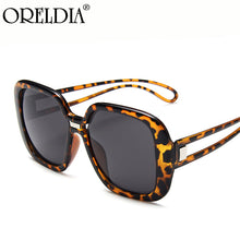Load image into Gallery viewer, Square Big Frame Sunglasses Ladies Gradient Color Leopard Print Frame Hollow Temple Sunglasses Trend Men&#39;s Sunglasses