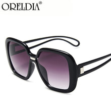 Load image into Gallery viewer, Square Big Frame Sunglasses Ladies Gradient Color Leopard Print Frame Hollow Temple Sunglasses Trend Men&#39;s Sunglasses