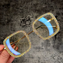 Load image into Gallery viewer, Square Diamond Sunglasses 2023 Anti-Blue Light Glasses Women  Brand Designer Rectangle Oculos De Sol Feminino