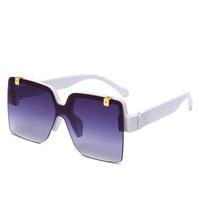 Load image into Gallery viewer, Square Flip Lens Sunglasses Women Men Oversized Gradient Shades Glasses Female  Brand Designer Eyewear UV400