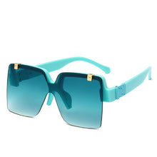 Load image into Gallery viewer, Square Flip Lens Sunglasses Women Men Oversized Gradient Shades Glasses Female  Brand Designer Eyewear UV400