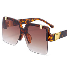 Load image into Gallery viewer, Square Flip Lens Sunglasses Women Men Oversized Gradient Shades Glasses Female  Brand Designer Eyewear UV400