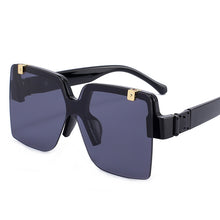 Load image into Gallery viewer, Square Flip Lens Sunglasses Women Men Oversized Gradient Shades Glasses Female  Brand Designer Eyewear UV400