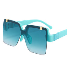 Load image into Gallery viewer, Square Flip Lens Sunglasses Women Men Oversized Gradient Shades Glasses Female  Brand Designer Eyewear UV400
