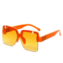 Load image into Gallery viewer, Square Flip Lens Sunglasses Women Men Oversized Gradient Shades Glasses Female  Brand Designer Eyewear UV400