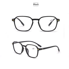 Load image into Gallery viewer, Square Frame Reading Glasses Men Women Oversized Frame High-definition Presbyopia Eyeglasses Diopter +1.0~+ 3.00